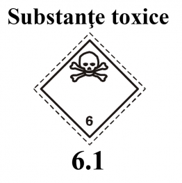 Eticheta substante toxice 25 x 25 cm