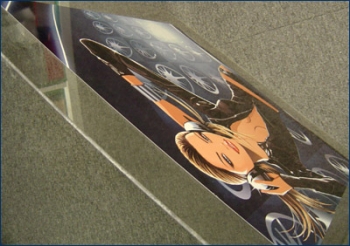 Autocolant alb laminat cu lucios sau mat